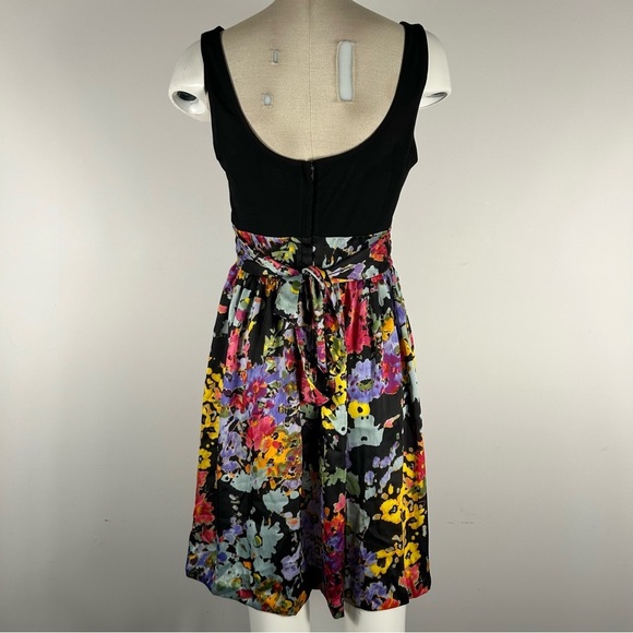 ❤️ SPEECHLESS Womens Black Floral Sleeveless Short Fit + Flare Dress Medium NWT - Picture 3 of 11
